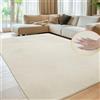 Sour Lemon Tappeto per soggiorno 200 x 300 cm, per cameretta dei bambini, in pelliccia di coniglio liscia, a pelo corto, lavabile, moderno, antiscivolo, per camera da letto, area soffice, 140 x 200 cm