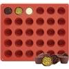 XoeLLe 30 Cavità Mini Stampo Muffin, Antiaderente Stampi in Silicone, Pirottini Silicone, Teglia Muffin, Stampi per Muffin Teglia per Muffin per Cupcake, Brownies, Budini, Mini Muffin, Cioccolato
