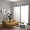 Soleil d'Ocre Maelis Tenda in voile con occhielli per vetrate, da 280 x 250 cm, di colore bianco