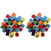 GLOREX Cubi in Legno, Multicolore, 15mm (Confezione da 2)