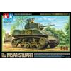 TAMIYA 32606 1:48 US M5A1 Stuart Light Tank (1) - Kit modello, kit di plastica, kit di montaggio, replica dettagliata, medio, verde