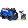 Paw Patrol VEHICULE + Figurine Chase La Pat' Patrouille
