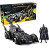 dc comics, set BATMAN FOREVER Batmobile + action figure di Batman, Batman rétro da 12,7 cm, Batmobile semitrasparente da 50 cm, edizione da collezione, per fan dai 4 anni in su