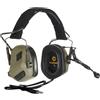EARMOR M32 PLUS 2024 Varsion Cuffie Tattiche Caccia & Tiro Paraorecchie con Microfono, Amplificazione del Suono, Giacca Nato TP120, Verde, Taglia unica