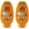Garnier Ultra Dolce Balsamo Nutriente Capelli Secchi, Argan e Camelia, 250 ml (Confezione da 2)