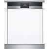 Siemens SN53HS60AE iQ300 lavastoviglie parzialmente integrata, D, 84 kWh, 13 MGD, Smart Home compatibile via Home Connect, varioSpeed Plus, cestelli varioFlex