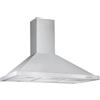 Respekta Cappa aspirante/Cappa a parete 90 cm/Alloggiamento in acciaio inox/Funzione di scarico e ricircolo dell'aria / CH22068IXB / B / 58 - 64 dB