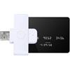 DEWIN Lettore Smart Card, Lettore CIE Lettore Smart Card Firma Digitale Lettore Smart Card CNS Lettori di Smart Card USB C per CNS, CRS, Firma Digitale, Piccolo Compatto, Bianco