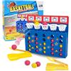 Homefantasy Mini Gioco di Basket, Gioco di Rimbalzo, Game Bounce Party, Giocattoli da Competizione Multiplayer, per Bambini e Adulti