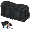 Fanxaolnes Borsa Tattica Molle, Pouch Multiuso con Sistema di Fissaggio a Strappo e Pannello Gancio e Anello, in Nylon 500D, per Attività all'Aperto, Viaggi e Uso Quotidiano, marsupio tattico militare
