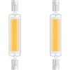 Generico Lampadine R7S LED 78mm Dimmerabile, Lampada LED 78mm 15W R7S Sostituisce Alogena 150W J78, 1500LM, Lampadina LED R7S 78mm Luce Naturale 4000K, Doppia Estremità COB Luce Lineare Proiettore, 2 pezzi