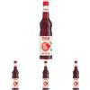 Toschi Zero+ Sciroppo Senza Zuccheri al gusto di Amarena in Bottiglia di vetro da 560 ml (Confezione da 4)