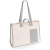 Audi collection 3152400100, Shopper-Borsa per la Spesa, da Donna, Colore: Crema/Grigio, Taglia Unica