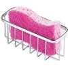 InterDesign iDesign SinkWorks Portaspugne a Ventosa, Metallo, Argento, 0.1x0.1x0.1 cm