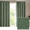 Yard Heavy Chenille Coppia Di Tende Ad Occhiello - Foderate Filtrante Per La Luce Velluto Morbido Tende (Eucalipto - Larghezza 117 x Lunghezza 183cm)