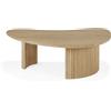 Ethnicraft - Tavolino Boomerang - Legno naturale - Massello di quercia oliato - Designer Alain van Havre