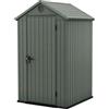 Keter Casetta Da Giardino In Resina 125,8x117x205H Cm Darwin 4x4 Verde Keter