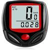 SopwMap Computer da Bicicletta Multifunzione, Tachimetro Wireless Impermeabile, Contachilometri con Display LCD,Tachimetro da Bicicletta, Computer di Bicicletta, per Allenamenti e Uso Quotidiano