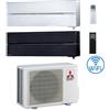 Mitsubishi Climatizzatore Condizionatore Mitsubishi Kirigamine Style Wifi R32 Dual Split Inverter 9000 + 12000 BTU con U.E. MXZ-2F53VF Classe A+++/A++