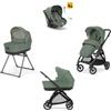 Inglesina - Inglesina Trio Electa 2024 System Quattro Murray Green con telaio Total Black Con Darwin Infant Recline