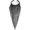 EVER FAITH Collana Donna, Cristallo Nappa Collar Lusso Statement per Banchetto, Festa