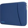RAINYEAR make life easier RAINYEAR 15,6 pollice Manicotto del computer portatile compatibile con la maggior parte 15,6 Pollice Chromebook Notebook Ultrabook, 16 pollice Ultra sottile lunetta Laptop Borsa protettiva, Blu Navy