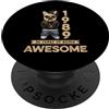 Coole Geburtstagsshirts für Hundeliebhab 1989 36 Anni di Being Awesome Bulldog Cane Vintage PopSockets PopGrip Adesivo