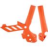 POLISPORT 8466500002 - Set di piastre paramotore in plastica durevole e resistente agli urti compatibile con le moto KTM in colore arancio
