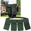 EBTOOLS Cintura per Attrezzi da Giardino per Donna Borsa per Organizer da Giardinaggio con Tasche Profonde Rimovibili, Borse da Giardiniere in Tela Resistente con Cinturino da 48 Pollici per la Maggior Parte