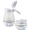 G3 Ferrari G10165 Bollitore Pieghevole In Silicone Compà'', Doppio Voltaggio, BPA Free, 0,8 Litri, 750 Watt, Bianco