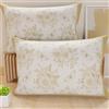 PETTI Artigiani Italiani - Coppia di Federe Cuscino 80x50 cm in Microfibra, Cuscini Arredo Camera da Letto, Divano, Salotto, Set 2 Fodere Copricuscino, Federa Botanic 03 Tortora, 100% Made in Italy