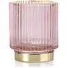 AmeliaHome Portacandela in vetro AmeliaHome, portacandele in vetro, 7 x 8 cm, colore: rosa cipria