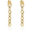 Unoaerre Orecchini Unoaerre 2470 a maglia ovale piatta in bronzo dorato