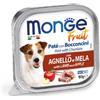 Monge Fruit Dog Vaschetta Multipack 32x100G AGNELLO E MELA
