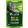 Monge Natural Superpremium BWild Cat Sterilised Grain Free Busta Multipack 28x85G CINGHIALE CON ORTAGGI