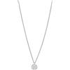 Emporio Armani Collana da uomo in acciaio inossidabile con chiusura a moschettone, Tono argento
