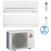 Mitsubishi Climatizzatore Condizionatore Mitsubishi MSZ-AP + MSZ-AY Wifi R32 Dual Split Inverter 5000 + 12000 BTU con U.E. MXZ-2F42VF Classe A+++/A++