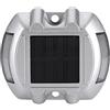 LiebeWH Lampada da Strada a Energia Solare in Fusione di Alluminio Lampada da Strada a 6 LED per Strada Carrabile Esterna per Illuminazione Stradale (bianco lampeggiante)