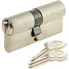 Yale Cilindro di chiusura serie 500 40x50 mm per porta/ingresso esterno, 5 pin, 3 chiavi, nichelato