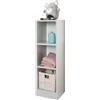 roba Scaffale Laterale Maren 2, si Inserisce Sotto il Fasciatoio Maren 2, per Camera Bambini, Grigio/Bianco