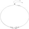 Swarovski COLLANA CONSTELLA CRYSTAL PEARL TAGLI ROUND RODIO DONNA SWAROVSKI