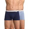 DIM Boxer Ecodim in Cotone Elasticizzato Moda Uomo x2, Blu Denim/Blu Artico, L
