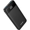 Charmast Power Bank 10400mAh,Charmast sottile e leggero Caricabatterie Portatile con LED Display USB C power bank da 5V/3A per iPhone Huawei Xiaomi Smartphone