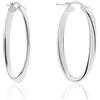 Unoaerre Orecchini Unoaerre 6319 ovali in argento rodiato bianco