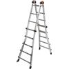 Gierre SCALA TELESCOPICA 5+5 PEPPINA - IN ALLUMINIO 10+10 - max 572 cm - Made in Italy GIERRE