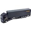 Burago Bburago B18-31461V Street Fire HAULERS con rimorchio in pressofusione - Volvo FH16 Globetrotter 750 XXL-1:43 modellino giocattolo da collezione, disegni e colori assortiti
