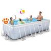Intex Piscina Rettangolare Prism Frame Chevron (400x200x100cm) con Pompa a Filtro Art. 26780 - Prism Frame Chevron (400x200x100cm)
