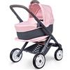 Smoby, Bebè Confort Combi, 7600253116, +3 anni, carrozzina + passeggino, colore rosa