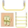 Eruceky 5 Pezzi Scarpiera Muro Porta Scarpe Appesa Set, Scarpiera Muro Porta Scarpe Appesa, Scarpiera Appeso, Portascarpe a Muro Pieghevole, Portascarpe a Muro Appeso(Giallo)