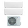 Gree Condizionatore Climatizzatore Gree Dual Split Inverter R-32 Modello Pular 9000+12000 BTU Wi-Fi Integrato Con GWHD(18)NK6OO